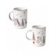 BRANDANI MUG FIOCCO DI NEVE NEW BONE CHINA