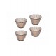 BRANDANI COPPETTA DROP MOKA SET 4 PEZZI VETRO