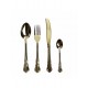 BRANDANI SET POSATE IMPERIAL GOLD SET 16 PEZZI INOX