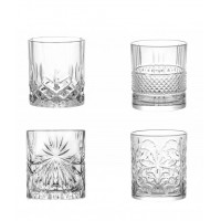 BRANDANI SPIRITS SET 4 BICCHIERI CRYSTAL GLASS