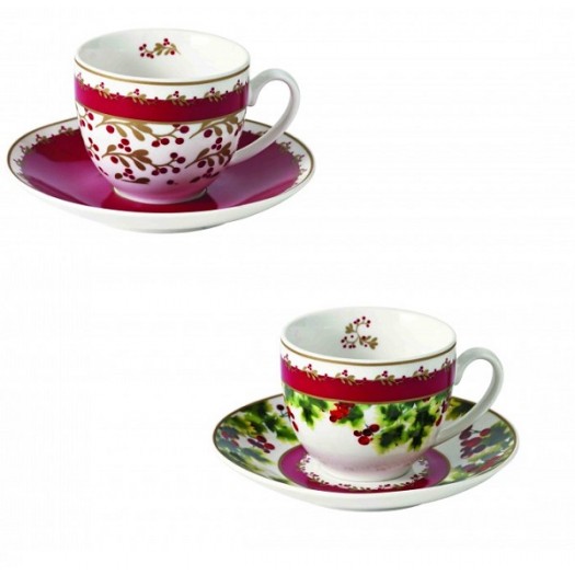 BRANDANI TAZZINA CAFFE' LE BACCHE SET 2 PZ PORCELLANA