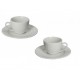 BRANDANI TAZZINA CAFFE SENZATEMPO SET 2 PZ NEW BONE CHINA