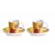 EGAN Set 2 tazze caffè Bellamore Arancio ML 100