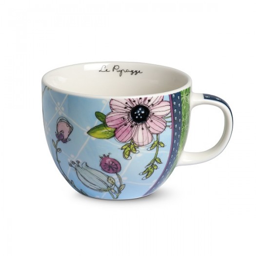 EGAN Tazza Colazione Le Pupazze Azzurra ML 600