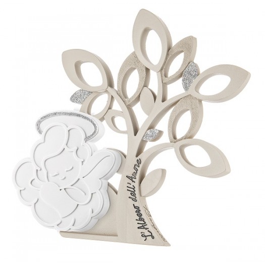 BONGELLI ALBERO ANGELO 14X17 CM NOCCIOLA