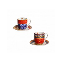 BRANDANI TAZZINA CAFFE MIAMI SET 2 PZ PORCELLANA