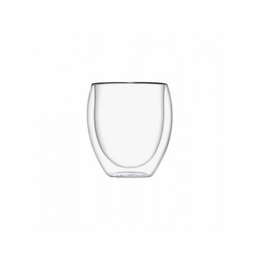 BRANDANI BICCHIERE DOUBLE WALL GLASS SET 2 PZ VETRO