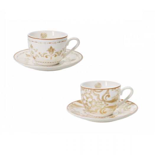 BRANDANI TAZZINA CAFFE EXCALIBUR SET 2 PZ NEW BONE CHINA