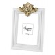 BONGELLI PREZIOSI PORTA FOTO LOGO 15X20 CM BIANCO E ORO