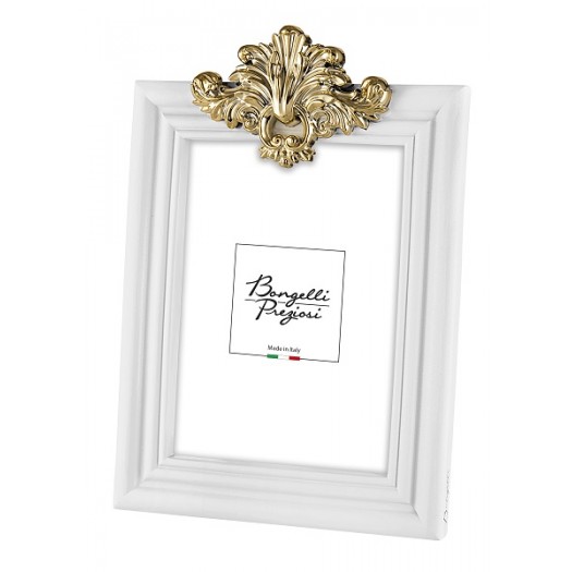 BONGELLI PREZIOSI PORTA FOTO LOGO 15X20 CM BIANCO E ORO