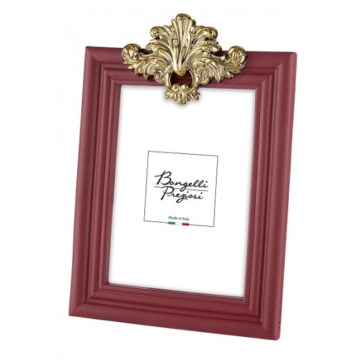 BONGELLI PREZIOSI PORTA FOTO LOGO 15X20 CM ROSSO E ORO