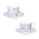 BRANDANI TAZZINA CAFFE POLLINE LILLA SET 2 PZ NEW BONE CHINA