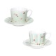 BRANDANI TAZZINA CAFFE POLLINE VERDE SET 2 PZ NEW BONE CHINA