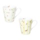 BRANDANI MUG POLLINE GIALLO SET 2 PZ NEW BONE CHINA