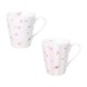 BRANDANI MUG POLLINE ROSA SET 2 PZ NEW BONE CHINA