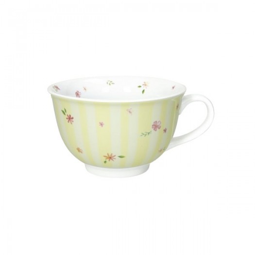 BRANDANI TAZZA COLAZIONE POLLINE GIALLO PORCELLANA