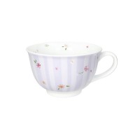 BRANDANI TAZZA COLAZIONE POLLINE LILLA PORCELLANA