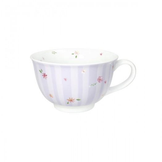 BRANDANI TAZZA COLAZIONE POLLINE LILLA PORCELLANA