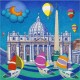 CALISTI Quadro in legno con immagine Calisti cm 30x30 - BASILICA SAN PIETRO