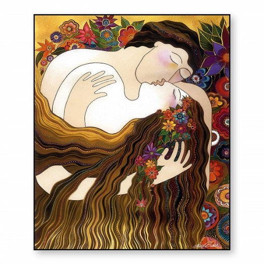 EGAN Quadro Laurel Burch ”First Kiss” 80X100