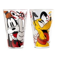 EGAN Set 2 Bicchieri Goofy e Pluto Forever & Ever ML 310