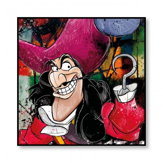 EGAN Quadro ”Captain James Hook” Disney 100X100