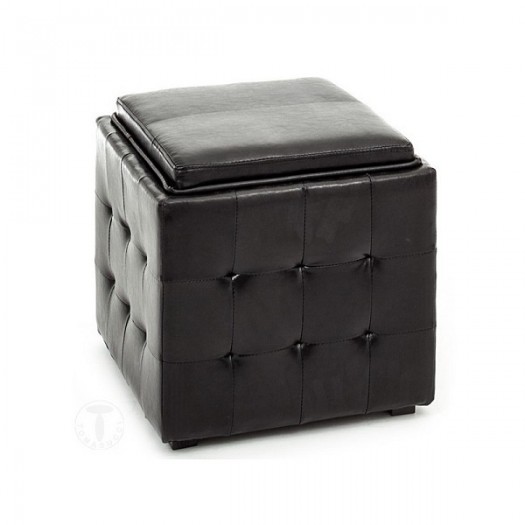 TOMASUCCI POUFF CONTENITORE"DIZZY BLACK"