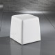 TOMASUCCI POUFF ECOPELLE "KEY WHITE"