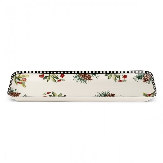 EGAN Piatto Torrone Natale 33×11