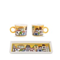 EGAN PAESE MIO SET 2 MINIMUG E VASSOIO GIALLO