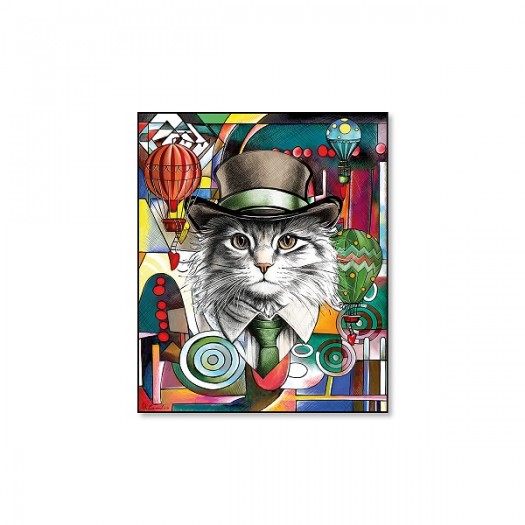 EGAN Quadro Human Essence Gatto ”Independence” 50×60