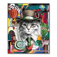 EGAN Quadro Human Essence Gatto ”Independence” 100×120