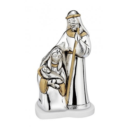 BONGELLI PREZIOSI PRESEPE CLASSICO IN PIEDI ARGENTO ED ORO BASE