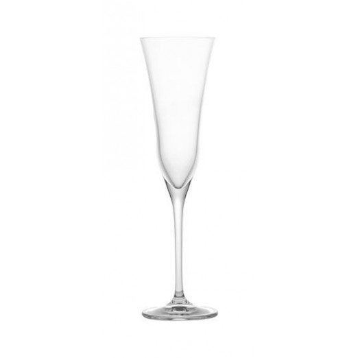 BRANDANI FLUTE CAREZZA CRYSTAL GLASS