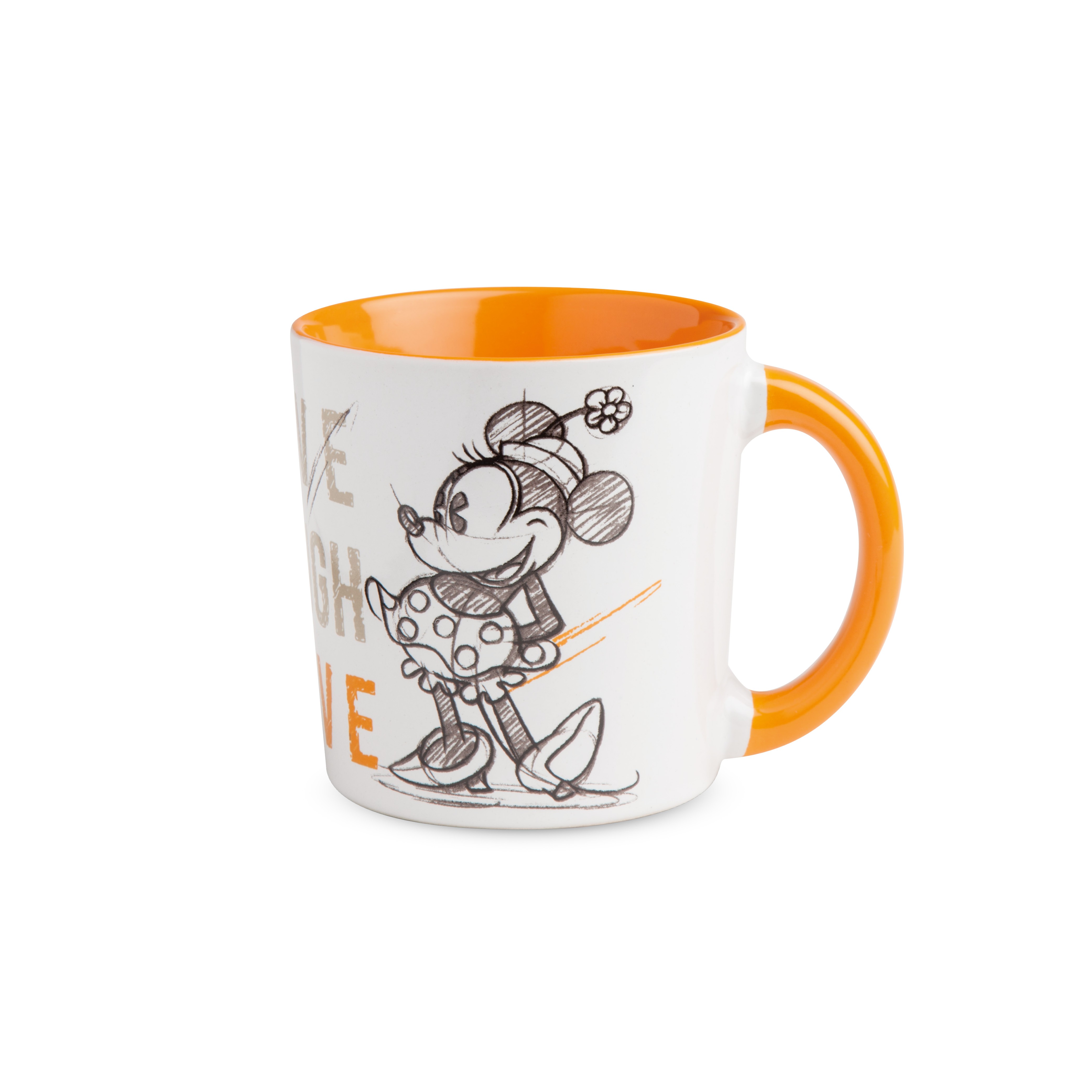 EGAN MUG MINNIE LIVE LAUGH LOVE ARANCIO - Favola in tavola